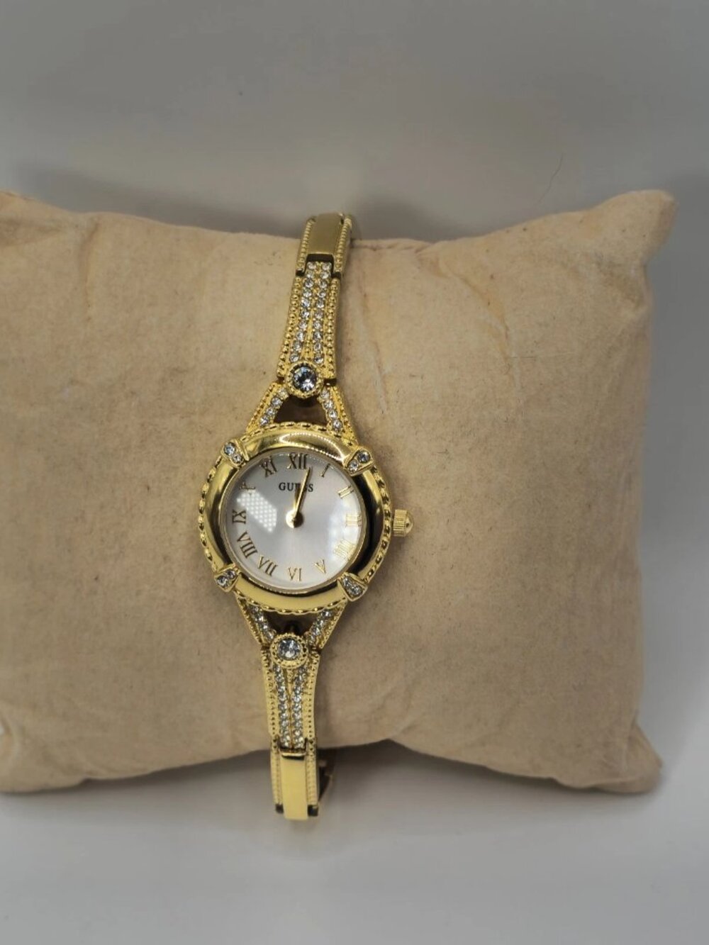 GUESS Women's Gold-Tone Bracelet Watch